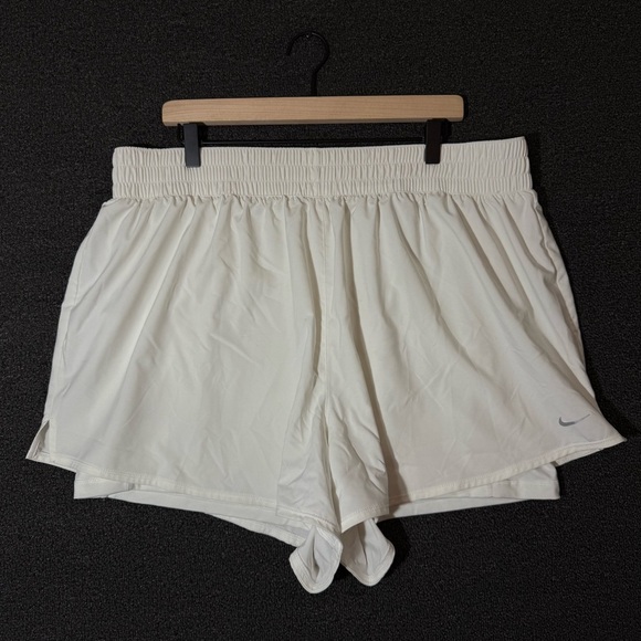 Nike Pants - Nike Dri-FIT White Shorts with Built in Compression Shorts, Womens 2X